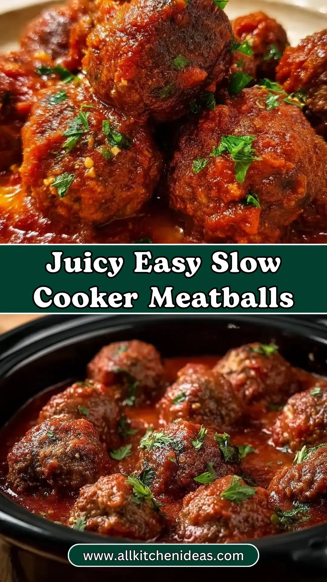 Juicy Easy Slow Cooker Meatballs in Just 4 Hours