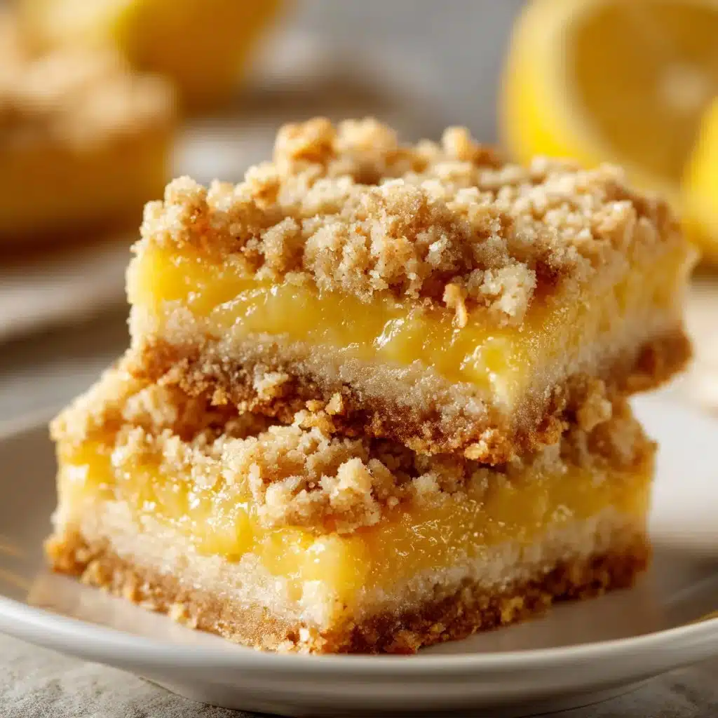 Lemon Oatmeal Crumble Bars