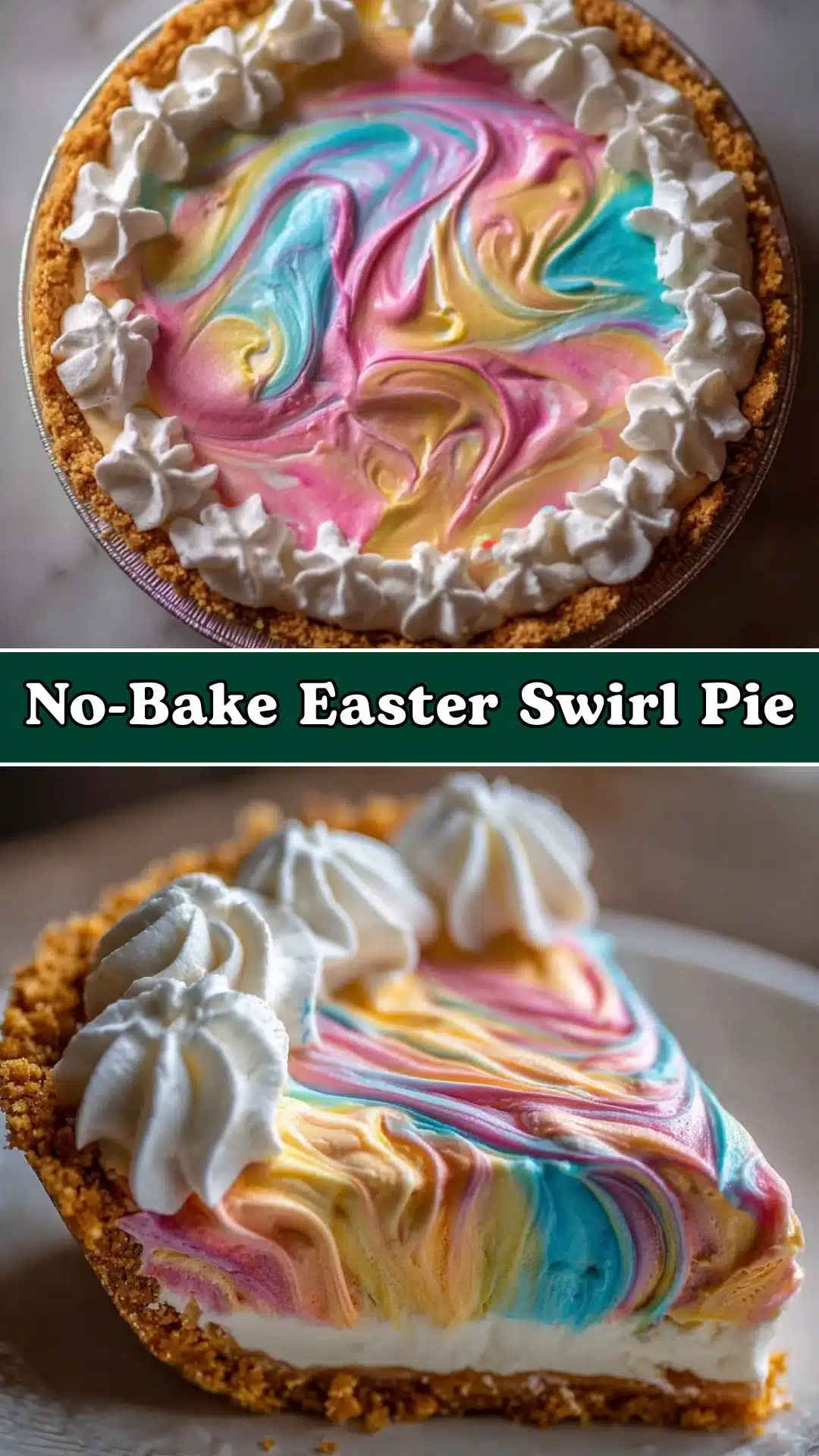 No-Bake Easter Swirl Pie 2 No-Bake Easter Swirl Pie