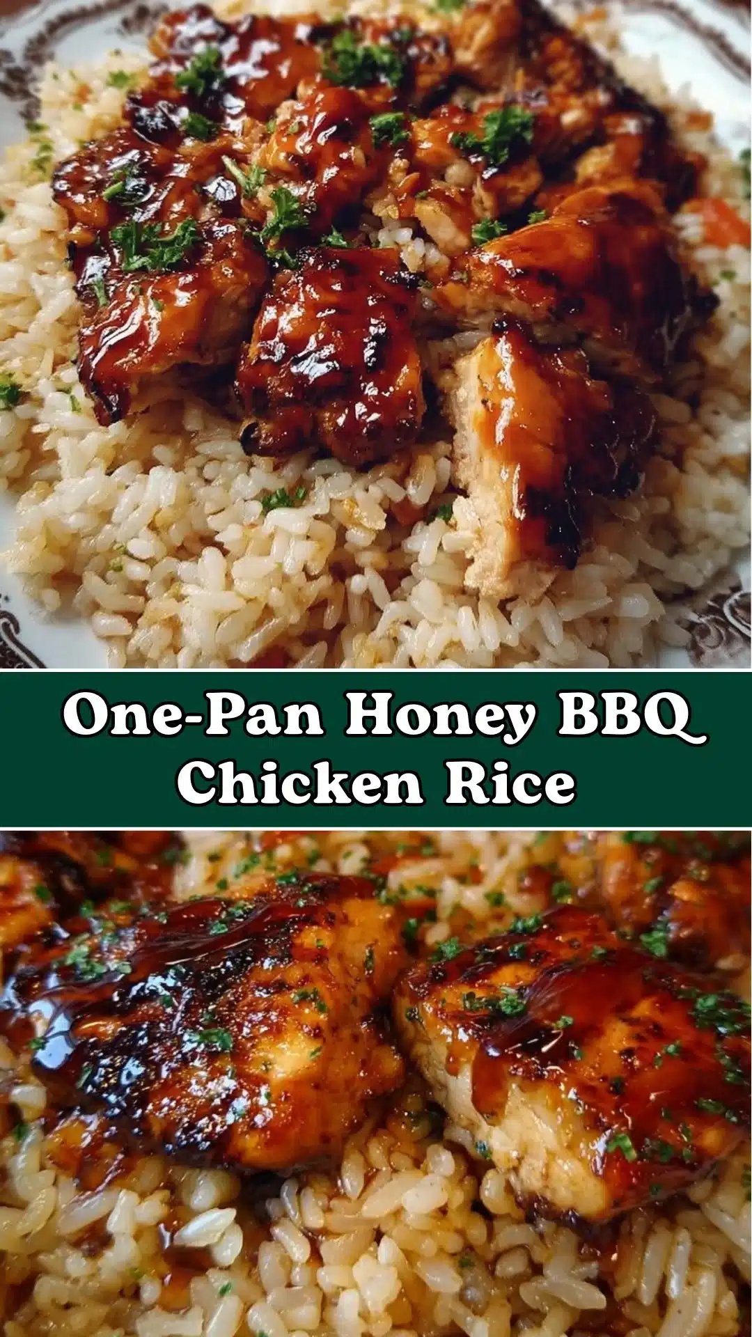 One-Pan Honey BBQ Chicken Rice