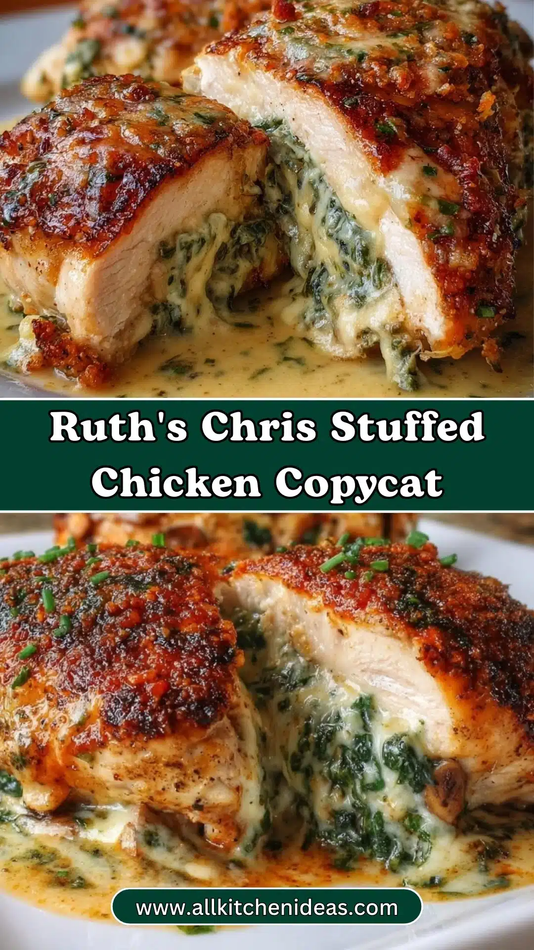 Ruth's Chris Stuffed Chicken Copycat