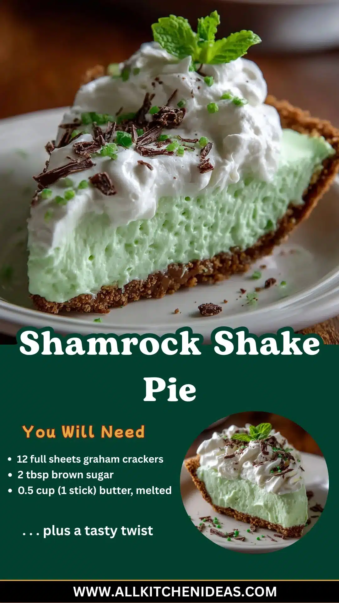Shamrock Shake Pie