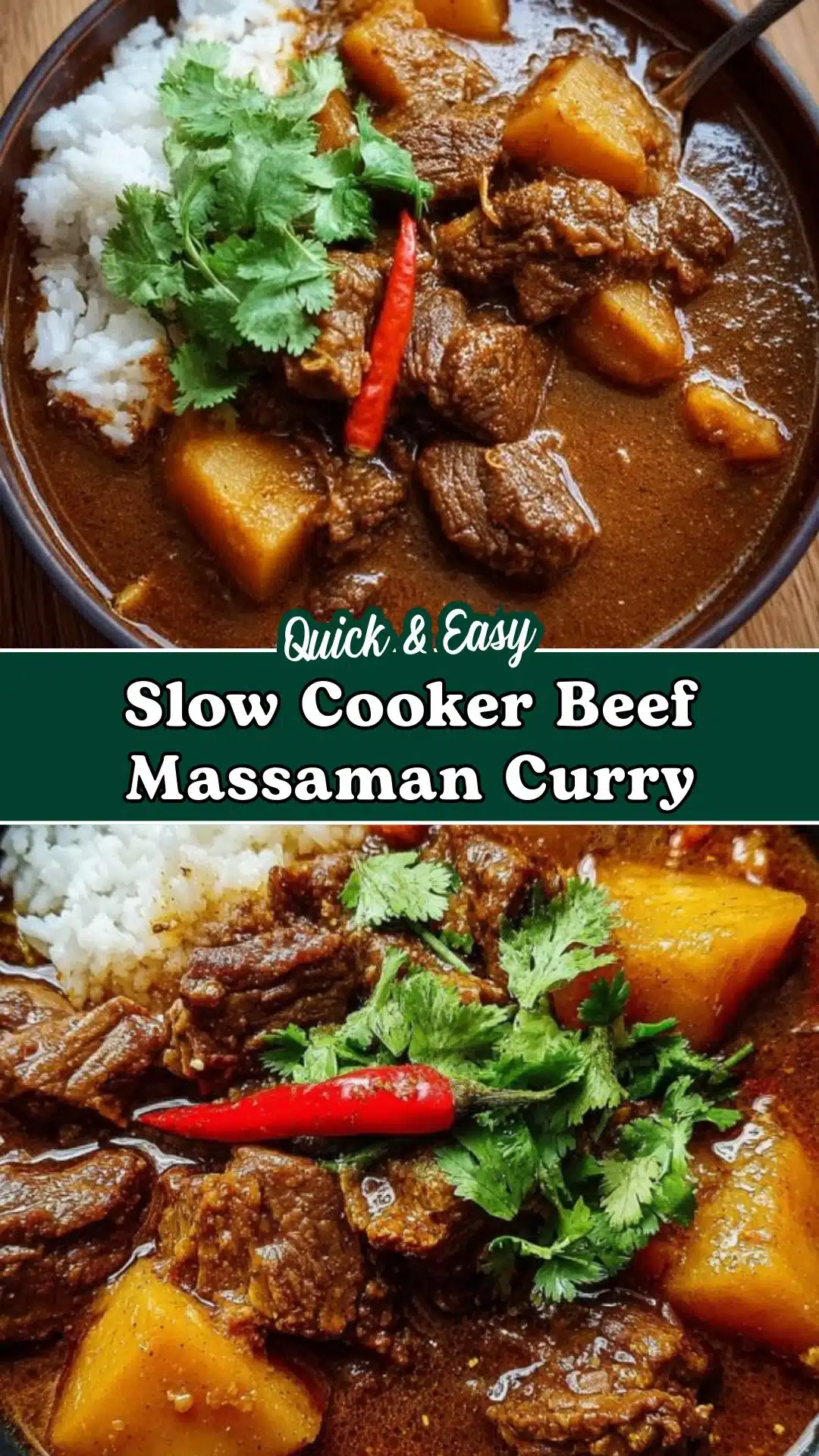 Slow Cooker Beef Massaman Curry