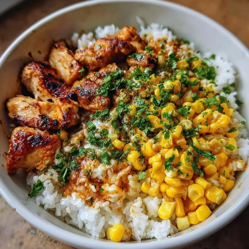 Street Corn Chicken Rice Bowl