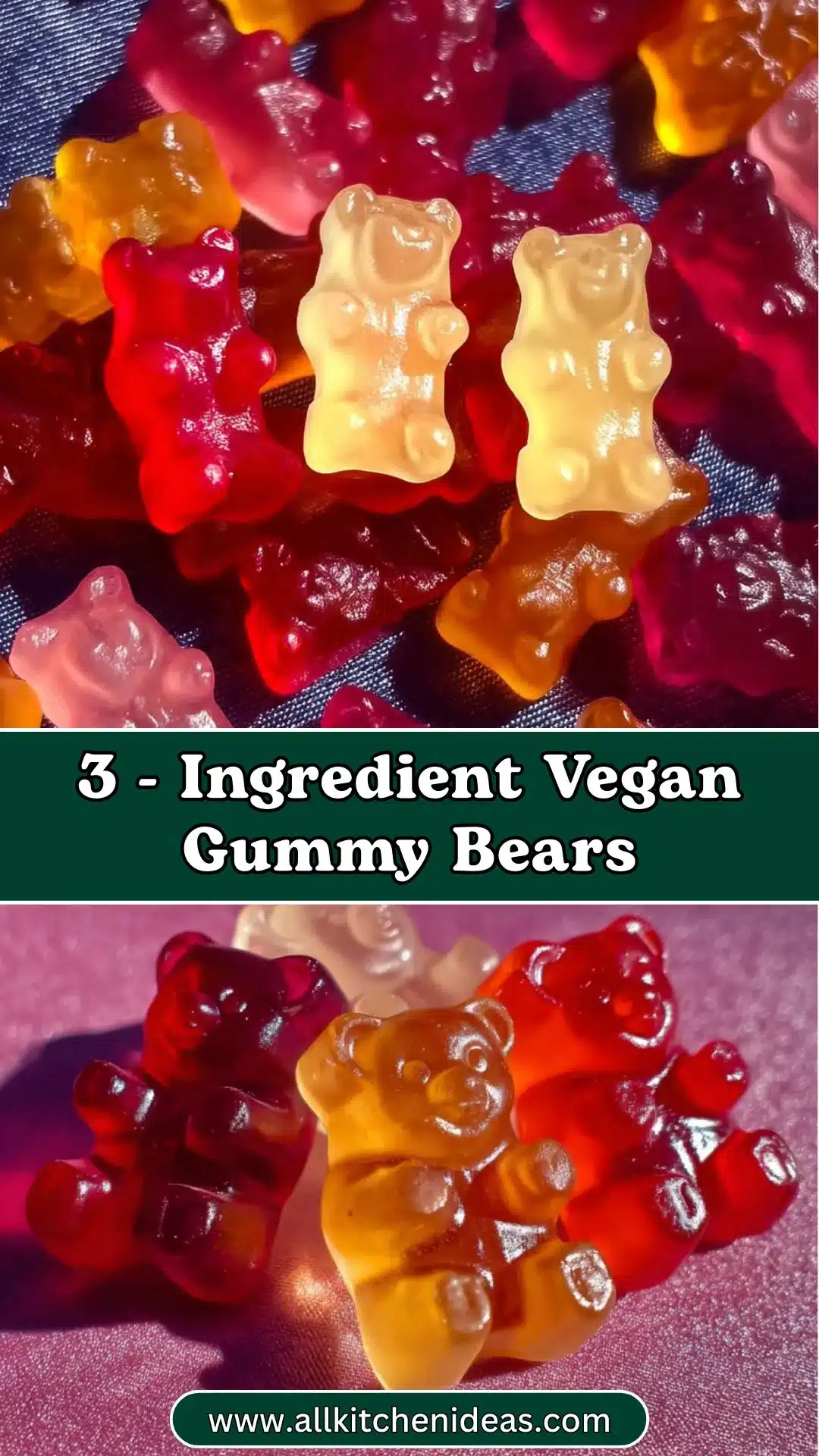 Three Ingredient Vegan Gummy Bears
